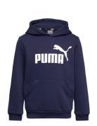 Ess Big Logo Hoodie Fl B Navy PUMA