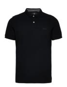 Classic Pique Polo Black Superdry