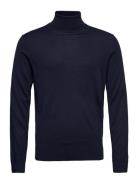 Slhtown Merino Coolmax Knit Roll B Noos Navy Selected Homme