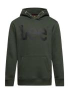 Wobbly Graphic Bb Oth Hoodie Green Lee Jeans