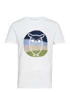 Alder Colored Owl Tee - Gots/Vegan White Knowledge Cotton Apparel