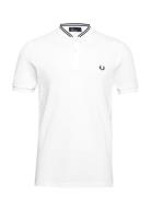 Bomber Collar Polo White Fred Perry