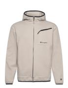 Hooded Full Zip Sweatshirt Beige Champion