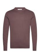 Slhtown Merino Coolmax Knit Crew B Brown Selected Homme