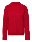 Slfselma Ls Knit T-Neck Red Selected Femme