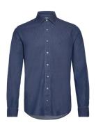 Real Indigo Slim Shirt Blue Michael Kors