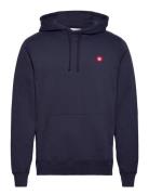 Wwash Hoodie Navy Double A By Wood Wood