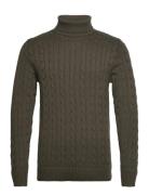 Slhryan Structure Roll Neck Khaki Selected Homme