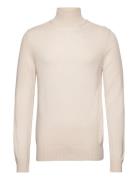 Slhnewcoban Ls Knit High Neck W Cream Selected Homme