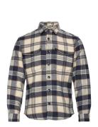 Slhmason-Pablo Check Overshirt Cream Selected Homme