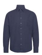 Bs Cotton Casual Modern Fit Shirt Navy Bruun & Stengade