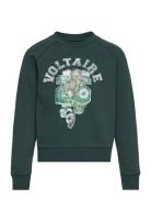 Sweatshirt Green Zadig & Voltaire Kids