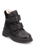 Boots - Flat - With Lace And Zip Black ANGULUS