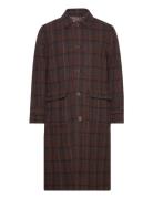 Maximilian Harris Tweed Wool Coat Brown Les Deux