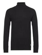 Jjpannel Knit Roll Neck Aw23 Black Jack & J S