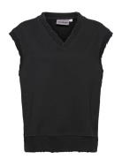 Distressed Vest Black HAN Kjøbenhavn