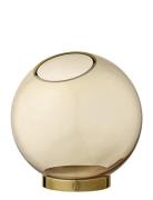 Globe Vase W. Stand Beige AYTM