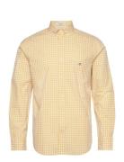 Reg Classic Poplin Gingham Shirt Yellow GANT
