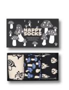 3-Pack Monochrome Magic Socks Gift Set Black Happy Socks