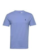 Custom Slim Jersey Crewneck T-Shirt Blue Polo Ralph Lauren