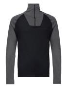 Retro Merino Wool Halfzip Sweater Black Bula