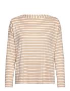 T-Shirt Stripe Beige Tom Tailor