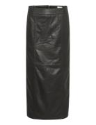 Lanamw Leather Long Skirt Black My Essential Wardrobe