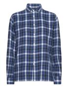 Relaxed Fit Plaid Cotton Shirt Blue Polo Ralph Lauren