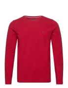 Stretch Slim Fit Long Sleeve Tee Red Tommy Hilfiger