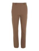 Stretch Gabardine Slim Cropped Brown Calvin Klein