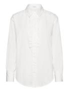 Rwsebony Shirt W/Ruffles White Rosemunde