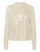 Kabolette Sequin Blouse Cream Kaffe