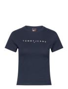 Tjw Slim Linear Tee Ss Ext Navy Tommy Jeans