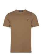 Ringer T-Shirt Beige Fred Perry