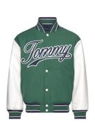 Tjm Letterman Jacket Ext Green Tommy Jeans