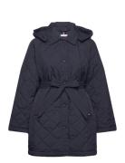 Quilted Lw Padded Coat Navy Tommy Hilfiger