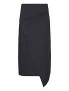 Stretch Jersey Midi Skirt Black Calvin Klein