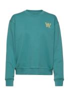 Jess Sweatshirt Blue Double A By Wood Wood