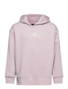 Nb Essentials Graphic Bb Fleece Hoodie Pink New Balance