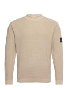 Badge Relaxed Sweater Beige Calvin Klein Jeans