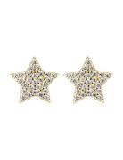 Star Crystal Earing Gold By Jolima