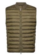 Light Padded Bomber Vest Khaki GANT