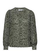 Mscheldana Rikkelie Shirt Aop Green MSCH Copenhagen