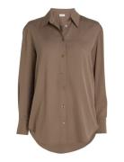 Recycled Cdc Relaxed Shirt Brown Calvin Klein