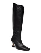 Billy Black Leather Boots Black ALOHAS