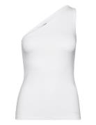 Cotton Modal Shoulder Tank White Calvin Klein