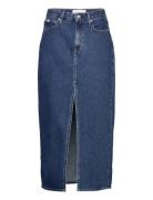 Front Split Maxi Denim Skirt Blue Calvin Klein Jeans
