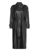Leather Trench Black IVY OAK