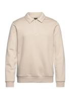 Onsceres 1/4 Zip Sweat Polo Cream ONLY & SONS