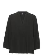 Cubetty Vn Blouse Black Culture